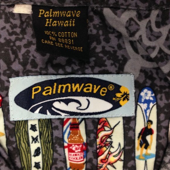 Palmwave Surf Board Hawaiian Shirt Men's Size XL - Picture 2 of 6